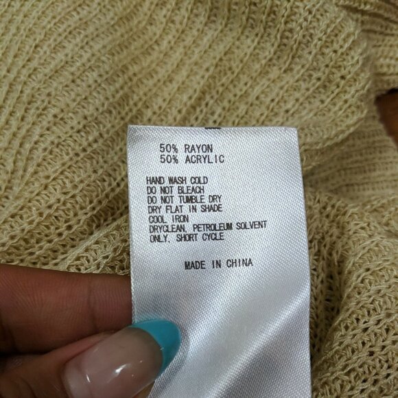 Samansa Mos2 Knit Cardigan Button Up Long Sleeve Size F ? Rayon blend - Picture 3 of 6